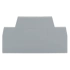 WAGO ELETTRONICA - Piastra terminale e intermedia.spessore 2,5 mm.grigio