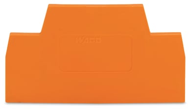 WAGO ELETTRONICA - Piastra terminale e intermedia.spessore 2,5 mm.arancione 281-341