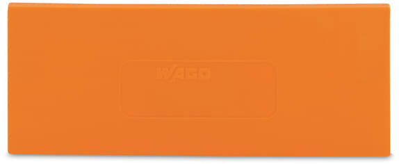 WAGO ELETTRONICA - Piastra di separazione.spessore 2 mm.sporgente.arancione