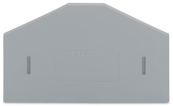 WAGO ELETTRONICA - Piastra di separazione.spessore 2 mm.sporgente.grigio 281-348