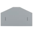 WAGO ELETTRONICA - Piastra di separazione.spessore 2 mm.sporgente.grigio 281-348