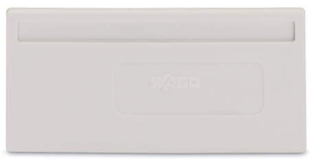 WAGO ELETTRONICA - Piastra di separazione.spessore 2 mm.sporgente.grigio chiaro