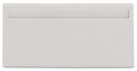 WAGO ELETTRONICA - Piastra di separazione.spessore 2 mm.sporgente.grigio chiaro