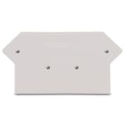 WAGO ELETTRONICA - Piastra terminale e intermedia.spessore 3 mm.grigio chiaro