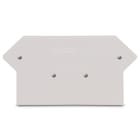 WAGO ELETTRONICA - Piastra terminale e intermedia.spessore 3 mm.grigio chiaro