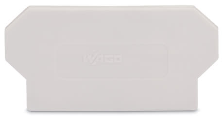 WAGO ELETTRONICA - Piastra di separazione.spessore 2 mm.sporgente.grigio chiaro