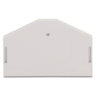 WAGO ELETTRONICA - Piastra terminale e intermedia.spessore 2,5 mm.grigio chiaro