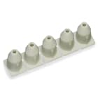 WAGO ELETTRONICA - Fermaisolante.0,25 - 0,5 mm².5 pezzi/striscia.grigio chiaro