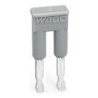 WAGO ELETTRONICA - Ponticello.2 poli.isolato.grigio