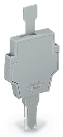 WAGO ELETTRONICA - Spina fusibilata.con linguetta estraibile.per fusibili miniaturizzati 5 x 20 mm e 5 x 25 mm.grigio