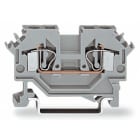 WAGO ELETTRONICA - Morsetto passante per 2 conduttori.4 mm².slot per marcatura laterali.grigio 281-601