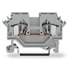 WAGO ELETTRONICA - Morsetto passante per 2 conduttori.4 mm².slot per marcatura laterali.grigio