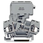 WAGO ELETTRONICA - Morsetto con fusibile per 2 conduttori.con portafusibile pivotante.per fusibile miniaturizzato 5 x 20 mm.grigio
