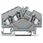 WAGO ELETTRONICA - Morsetto passante per 3 conduttori.4 mm².marcatura centrale.grigio