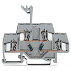 WAGO ELETTRONICA - Morsetto per componente.a due piani.con 2 diodi 1N4007.grigio