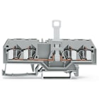 WAGO ELETTRONICA - Morsetto sezionatore per 4 conduttori.per guida DIN 35 x 15 e 35 x 7,5.4 mm².grigio