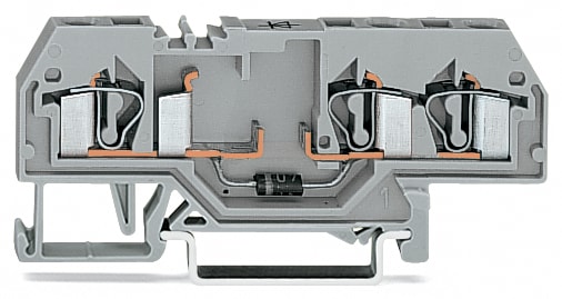 WAGO ELETTRONICA - Morsetto per componente.3 conduttori.con diodo 1N4007.grigio 281-673/281-410