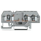 WAGO ELETTRONICA - Morsetto per componente.3 conduttori.con diodo 1N4007.grigio