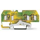 WAGO ELETTRONICA - Morsetto di terra per 3 conduttori.4 mm².marcatura centrale.verde-giallo