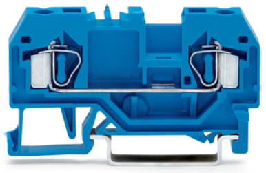 WAGO ELETTRONICA - Morsetto passante per 2 conduttori.4 mm².adatto per applicazioni Ex-i.blu