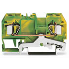 WAGO ELETTRONICA - Morsetto di terra per 2 conduttori.4 mm².marcatura centrale.verde-giallo