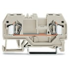 WAGO ELETTRONICA - Morsetto passante per 2 conduttori.4 mm².adatto per applicazioni Ex e II.grigio chiaro