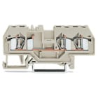 WAGO ELETTRONICA - Morsetto passante per 3 conduttori.4 mm².adatto per applicazioni Ex e II.grigio chiaro 281-993