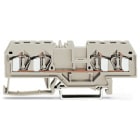 WAGO ELETTRONICA - Morsetto passante per 4 conduttori.4 mm².adatto per applicazioni Ex e II.grigio chiaro