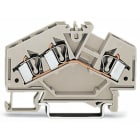 WAGO ELETTRONICA - Morsetto passante per 3 conduttori.4 mm².adatto per applicazioni Ex e II.grigio chiaro
