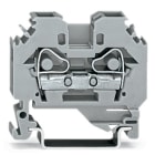 WAGO ELETTRONICA - Morsetto passante per 2 conduttori.6 mm².slot per marcatura laterali.grigio
