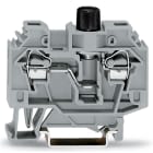 WAGO ELETTRONICA - Morsetto con fusibile per 2 conduttori.per fusibile miniaturizzato 5 x 20 mm.senza indicazione di fusibile guasto.grigio