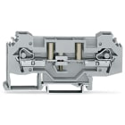 WAGO ELETTRONICA - Morsetto sezionatore/di test per 2 conduttori.con opzione per prova.per spina di prova di Ø 4 mm.grigio