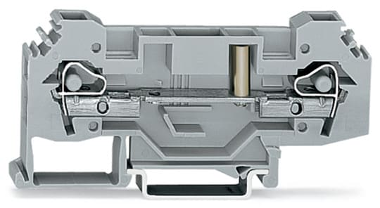 WAGO ELETTRONICA - Morsetto passante per 2 conduttori.6 mm².con opzione per prova.grigio