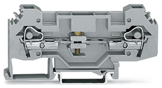 WAGO ELETTRONICA - Morsetto sezionatore/di test per 2 conduttori.per guida DIN 35 x 15 e 35 x 7,5.6 mm².grigio