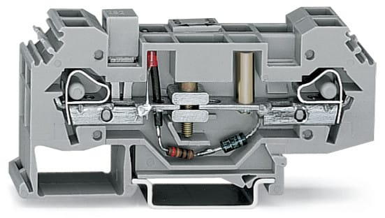 WAGO ELETTRONICA - Morsetto sezionatore per conduttore di terra.24 V.6 mm².grigio