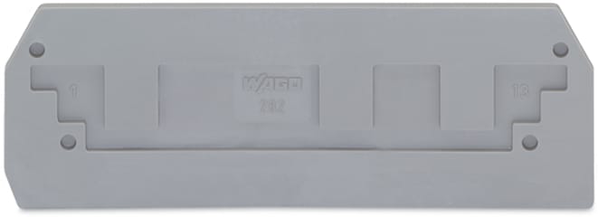 WAGO ELETTRONICA - Piastra terminale e intermedia.spessore 2,5 mm.grigio
