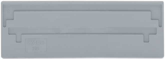 WAGO ELETTRONICA - Piastra di separazione.spessore 2 mm.sporgente.grigio 282-309