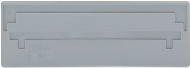 WAGO ELETTRONICA - Piastra di separazione.spessore 2 mm.sporgente.grigio