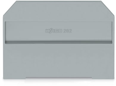 WAGO ELETTRONICA - Piastra terminale e intermedia.spessore 4 mm.grigio