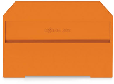 WAGO ELETTRONICA - Piastra terminale e intermedia.spessore 4 mm.arancione