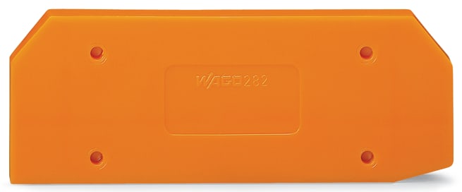 WAGO ELETTRONICA - Piastra terminale e intermedia.spessore 4 mm.arancione