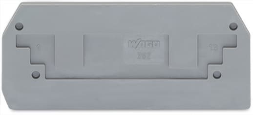 WAGO ELETTRONICA - Piastra terminale e intermedia.spessore 2,5 mm.grigio