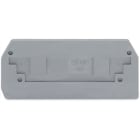 WAGO ELETTRONICA - Piastra terminale e intermedia.spessore 2,5 mm.grigio