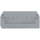 WAGO ELETTRONICA - Piastra terminale e intermedia.spessore 2,5 mm.grigio