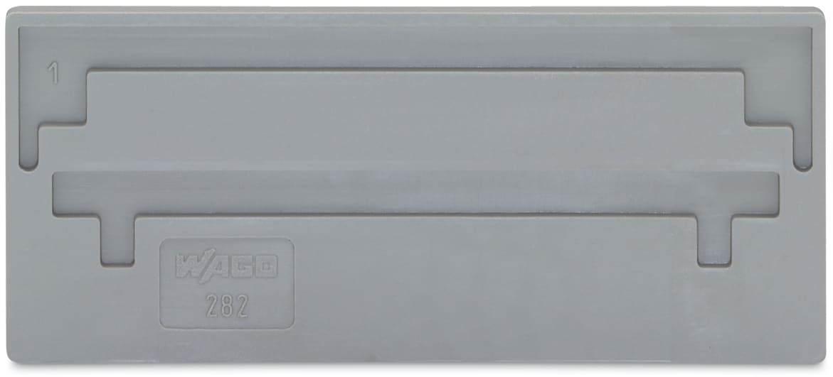 WAGO ELETTRONICA - Piastra di separazione.spessore 2 mm.sporgente.grigio