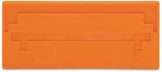 WAGO ELETTRONICA - Piastra di separazione.spessore 2 mm.sporgente.arancione