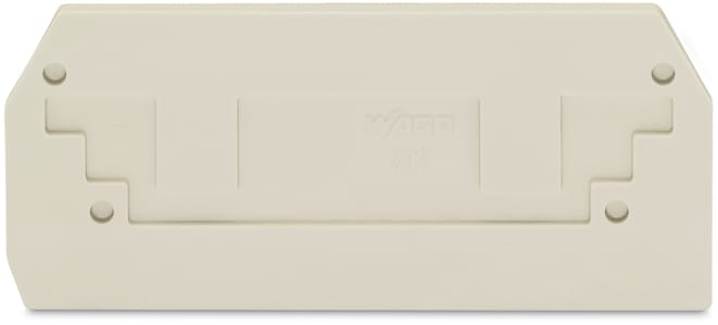 WAGO ELETTRONICA - Piastra terminale e intermedia.spessore 2,5 mm.grigio chiaro