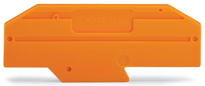 WAGO ELETTRONICA - Piastra terminale.spessore 2 mm.arancione