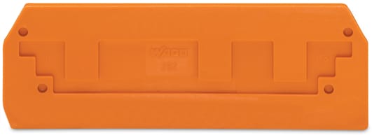 WAGO ELETTRONICA - Piastra terminale e intermedia.spessore 2,5 mm.arancione