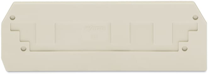 WAGO ELETTRONICA - Piastra terminale e intermedia.spessore 2,5 mm.grigio chiaro